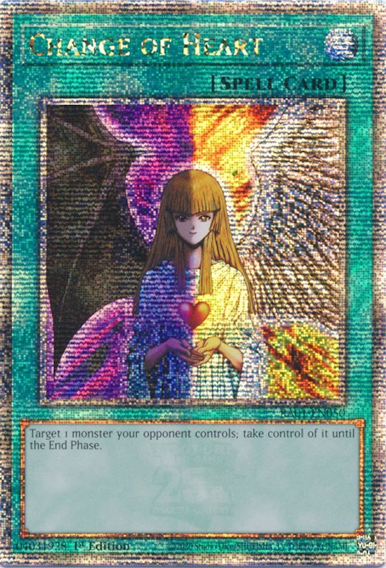 Change of Heart [RA01-EN050] Quarter Century Secret Rare | Galaxy Games LLC