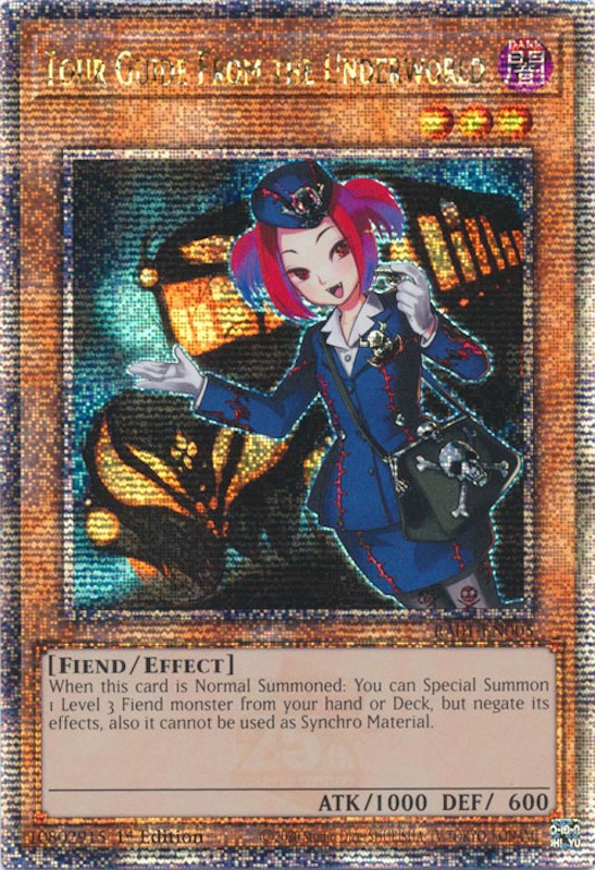 Tour Guide From the Underworld [RA01-EN005] Quarter Century Secret Rare | Galaxy Games LLC