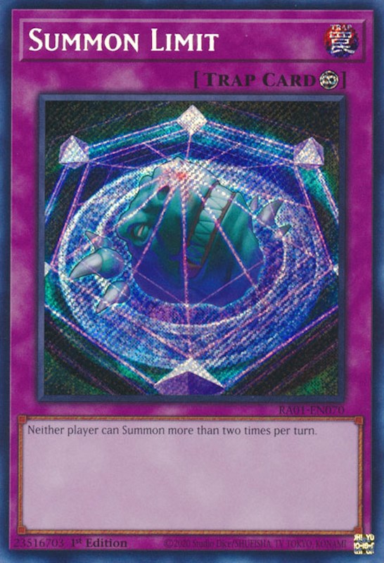 Summon Limit [RA01-EN070] Secret Rare | Galaxy Games LLC