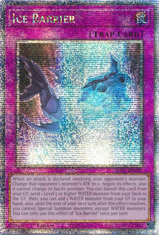 Ice Barrier [RA01-EN071] Quarter Century Secret Rare | Galaxy Games LLC