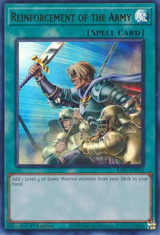 Reinforcement of the Army [RA01-EN051] Ultra Rare | Galaxy Games LLC