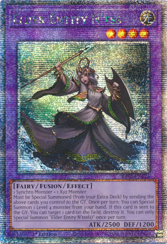 Elder Entity N'tss [RA01-EN026] Quarter Century Secret Rare | Galaxy Games LLC