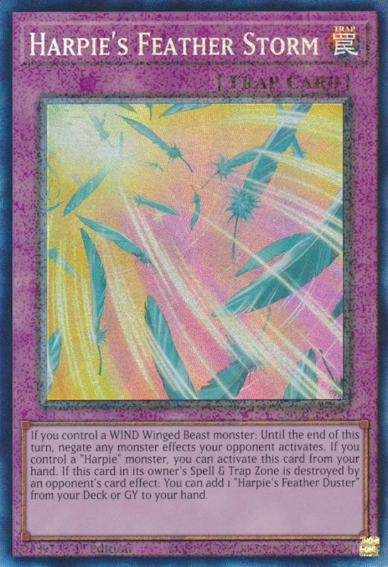 Harpie's Feather Storm [RA01-EN073] Prismatic Collector's Rare | Galaxy Games LLC