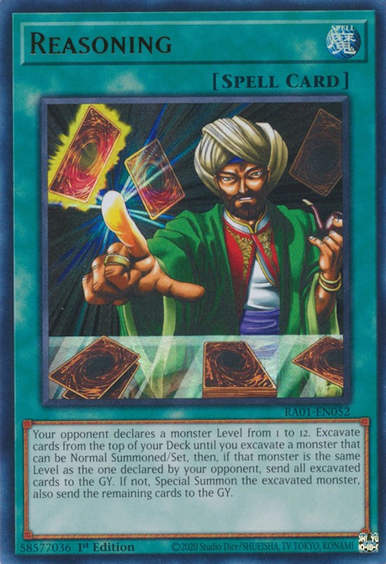 Reasoning [RA01-EN052] Ultra Rare | Galaxy Games LLC