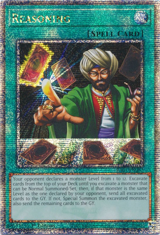 Reasoning [RA01-EN052] Quarter Century Secret Rare | Galaxy Games LLC
