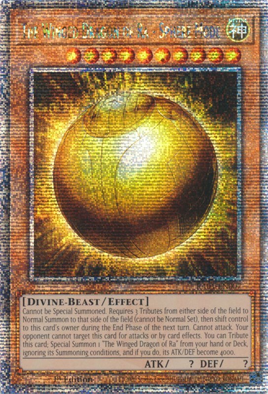 The Winged Dragon of Ra - Sphere Mode [RA01-EN007] Quarter Century Secret Rare | Galaxy Games LLC