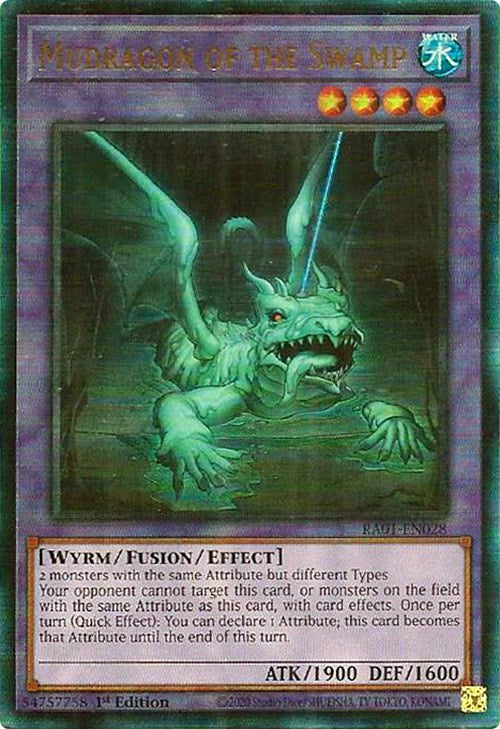 Mudragon of the Swamp [RA01-EN028] Prismatic Ultimate Rare | Galaxy Games LLC