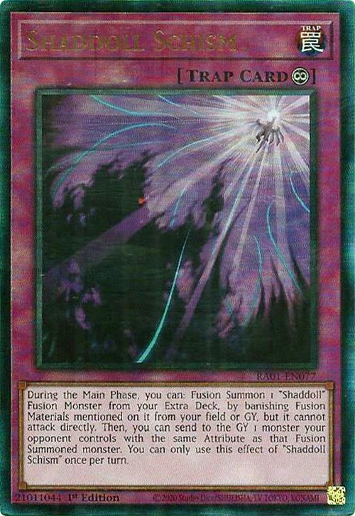 Shaddoll Schism [RA01-EN077] Prismatic Ultimate Rare | Galaxy Games LLC