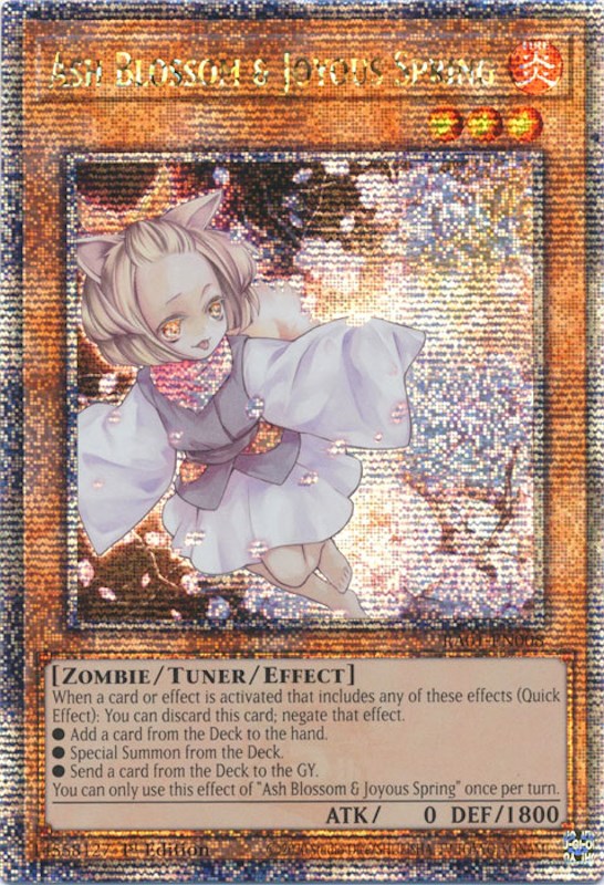 Ash Blossom & Joyous Spring [RA01-EN008] Quarter Century Secret Rare | Galaxy Games LLC