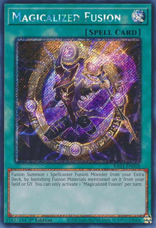 Magicalized Fusion [RA01-EN058] Platinum Secret Rare | Galaxy Games LLC