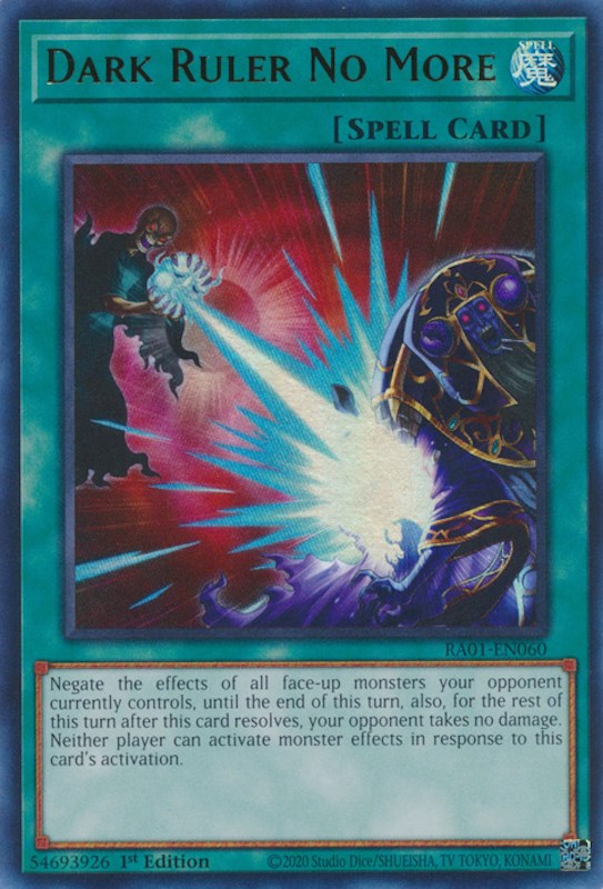Dark Ruler No More [RA01-EN060] Ultra Rare | Galaxy Games LLC