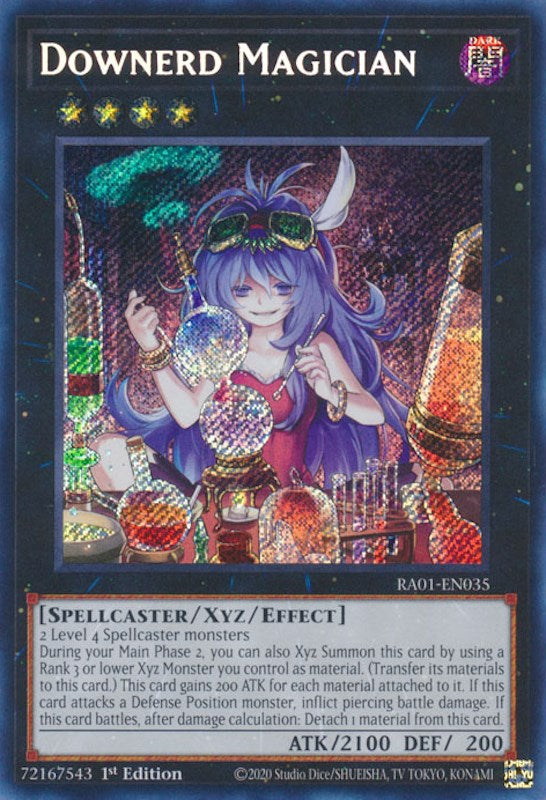 Downerd Magician [RA01-EN035] Secret Rare | Galaxy Games LLC