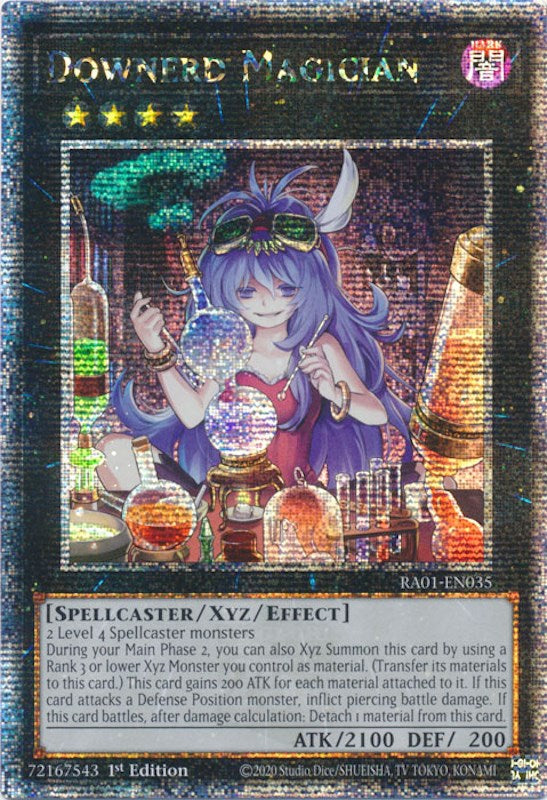 Downerd Magician [RA01-EN035] Quarter Century Secret Rare | Galaxy Games LLC