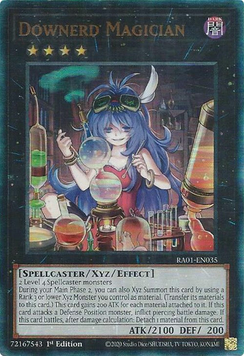 Downerd Magician [RA01-EN035] Prismatic Ultimate Rare | Galaxy Games LLC