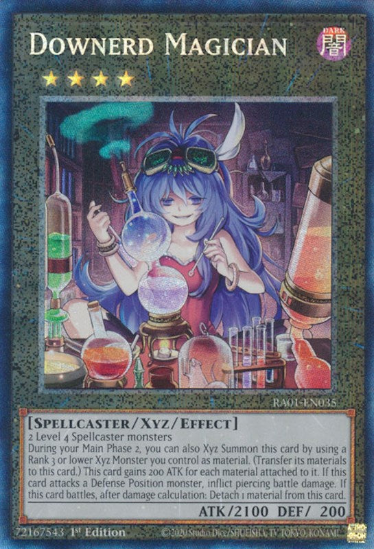 Downerd Magician [RA01-EN035] Prismatic Collector's Rare | Galaxy Games LLC