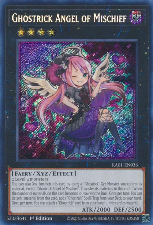 Ghostrick Angel of Mischief [RA01-EN036] Secret Rare | Galaxy Games LLC