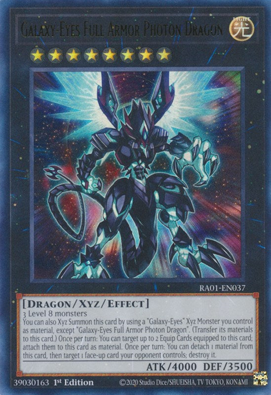 Galaxy-Eyes Full Armor Photon Dragon [RA01-EN037] Ultra Rare | Galaxy Games LLC