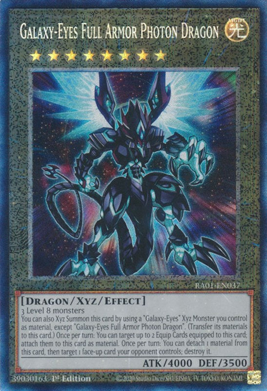 Galaxy-Eyes Full Armor Photon Dragon [RA01-EN037] Prismatic Collector's Rare | Galaxy Games LLC