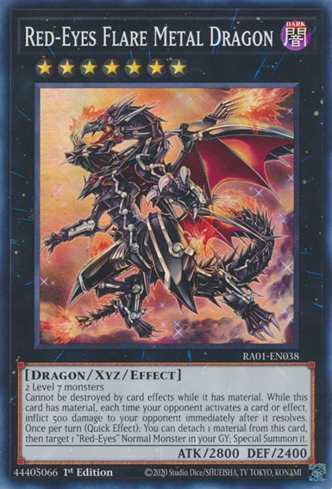 Red-Eyes Flare Metal Dragon [RA01-EN038] Super Rare | Galaxy Games LLC