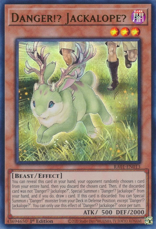 Danger!? Jackalope? [RA01-EN013] Ultra Rare | Galaxy Games LLC