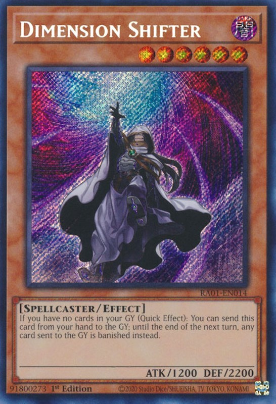 Dimension Shifter [RA01-EN014] Secret Rare | Galaxy Games LLC