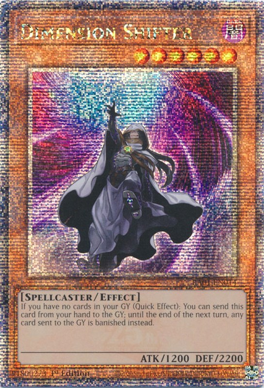 Dimension Shifter [RA01-EN014] Quarter Century Secret Rare | Galaxy Games LLC