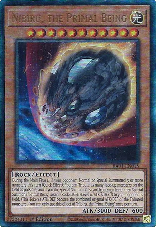 Nibiru, the Primal Being [RA01-EN015] Prismatic Ultimate Rare | Galaxy Games LLC