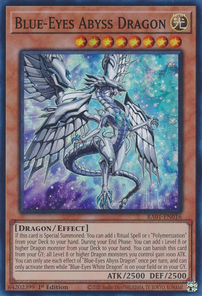 Blue-Eyes Abyss Dragon [RA01-EN016] Super Rare | Galaxy Games LLC