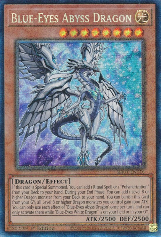 Blue-Eyes Abyss Dragon [RA01-EN016] Prismatic Collector's Rare | Galaxy Games LLC