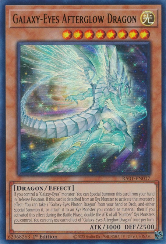 Galaxy-Eyes Afterglow Dragon [RA01-EN017] Ultra Rare | Galaxy Games LLC