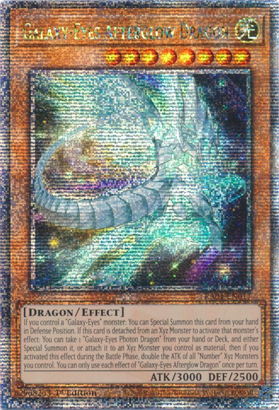 Galaxy-Eyes Afterglow Dragon [RA01-EN017] Quarter Century Secret Rare | Galaxy Games LLC