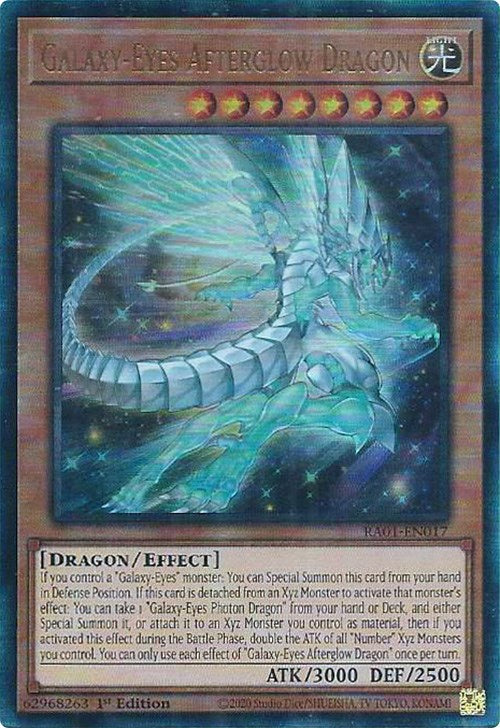 Galaxy-Eyes Afterglow Dragon [RA01-EN017] Prismatic Ultimate Rare | Galaxy Games LLC