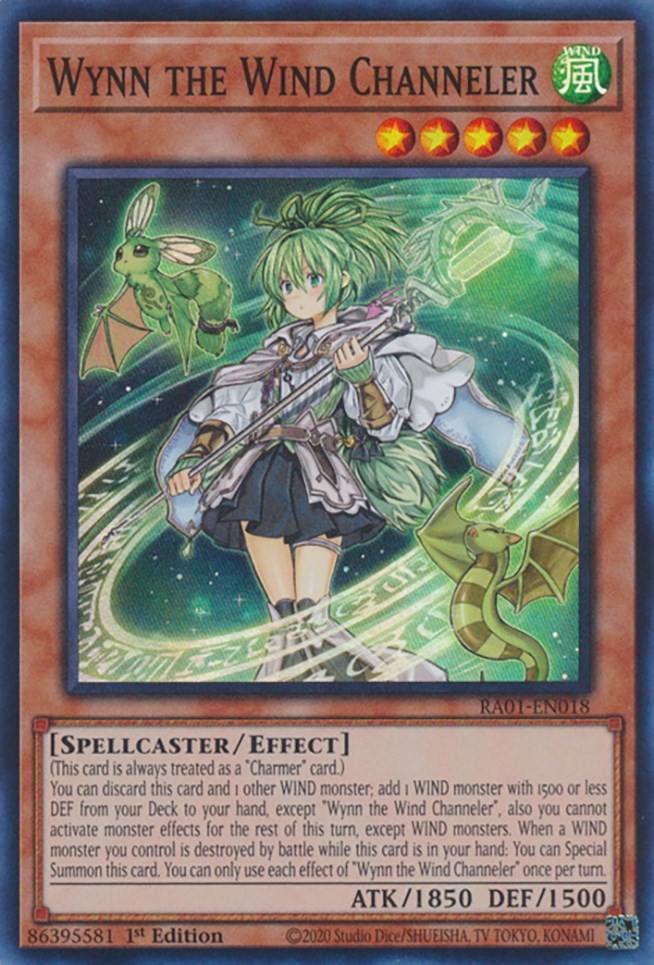 Wynn the Wind Channeler [RA01-EN018] Super Rare | Galaxy Games LLC