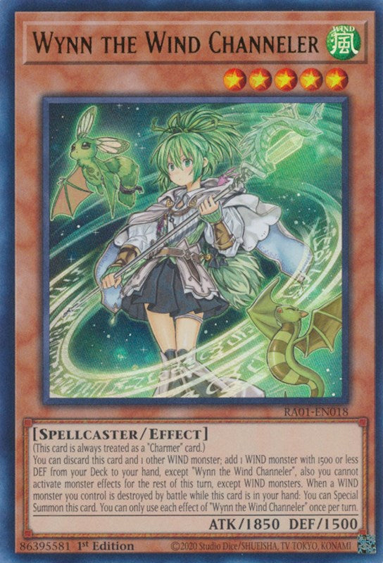 Wynn the Wind Channeler [RA01-EN018] Ultra Rare | Galaxy Games LLC