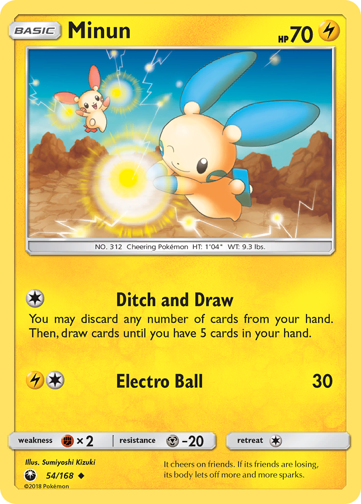 Minun (54/168) [Sun & Moon: Celestial Storm] | Galaxy Games LLC