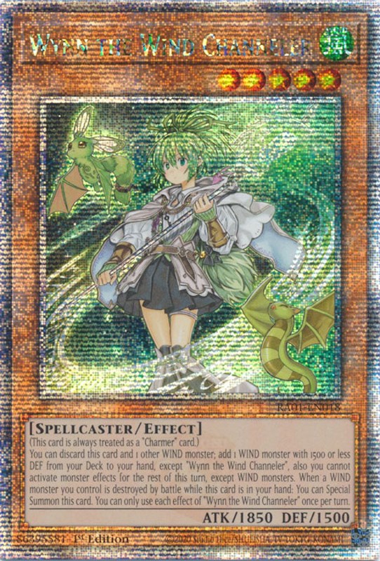 Wynn the Wind Channeler [RA01-EN018] Quarter Century Secret Rare | Galaxy Games LLC