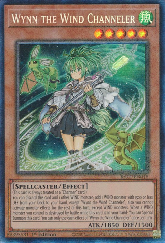 Wynn the Wind Channeler [RA01-EN018] Prismatic Collector's Rare | Galaxy Games LLC