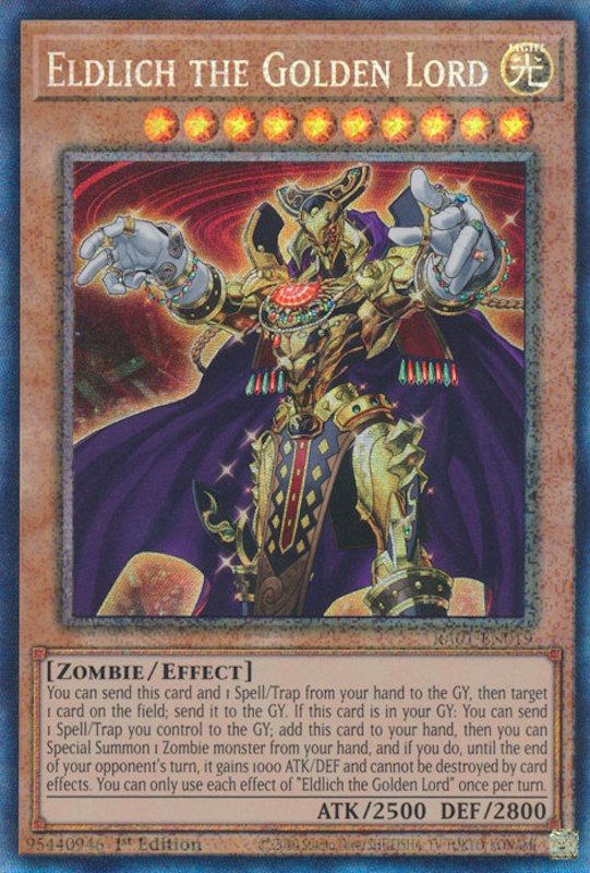 Eldlich the Golden Lord [RA01-EN019] Prismatic Collector's Rare | Galaxy Games LLC