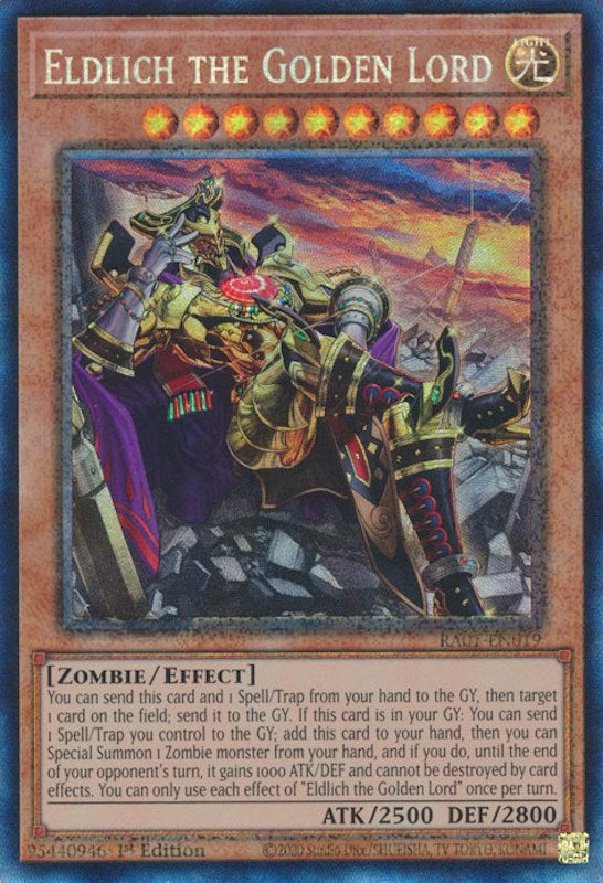 Eldlich the Golden Lord (Alternate Art) [RA01-EN019] Prismatic Collector's Rare | Galaxy Games LLC