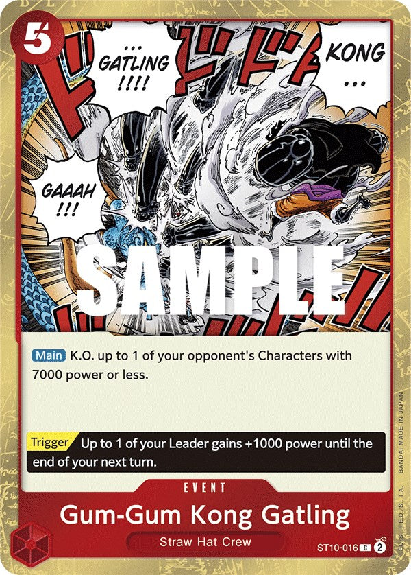 Gum-Gum Kong Gatling [Ultra Deck - The Three Captains] | Galaxy Games LLC