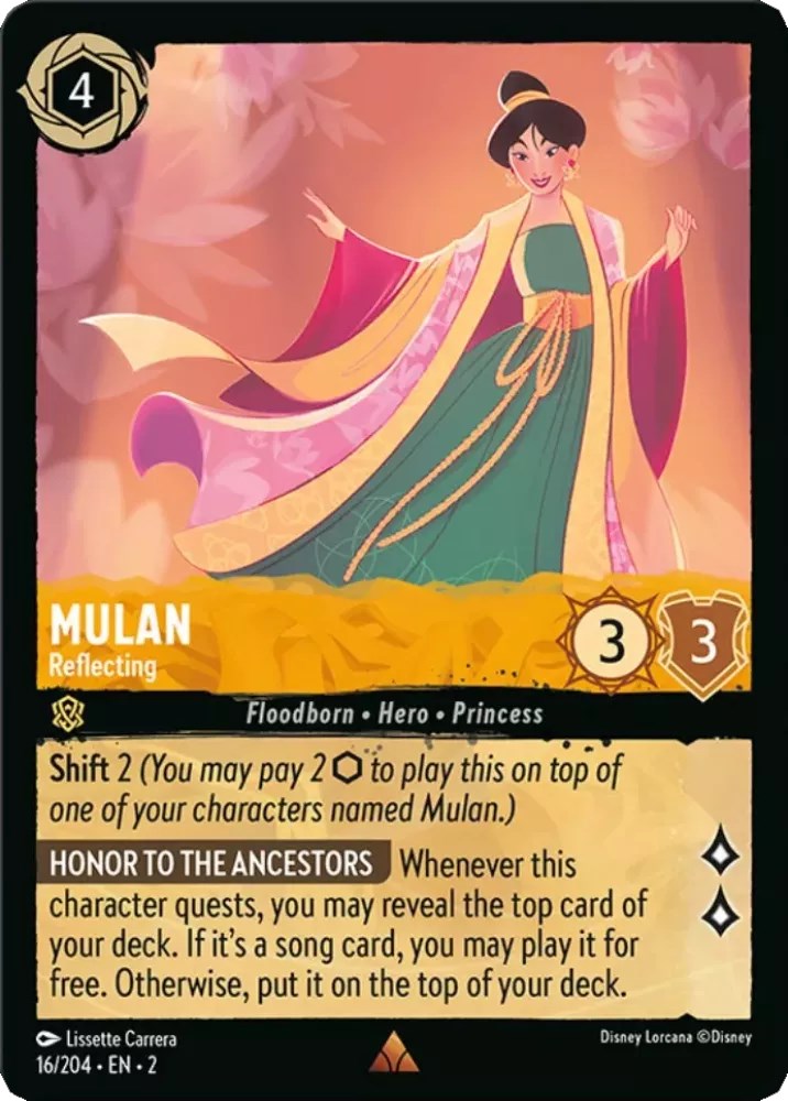 Mulan - Reflecting (16/204) [Rise of the Floodborn] | Galaxy Games LLC