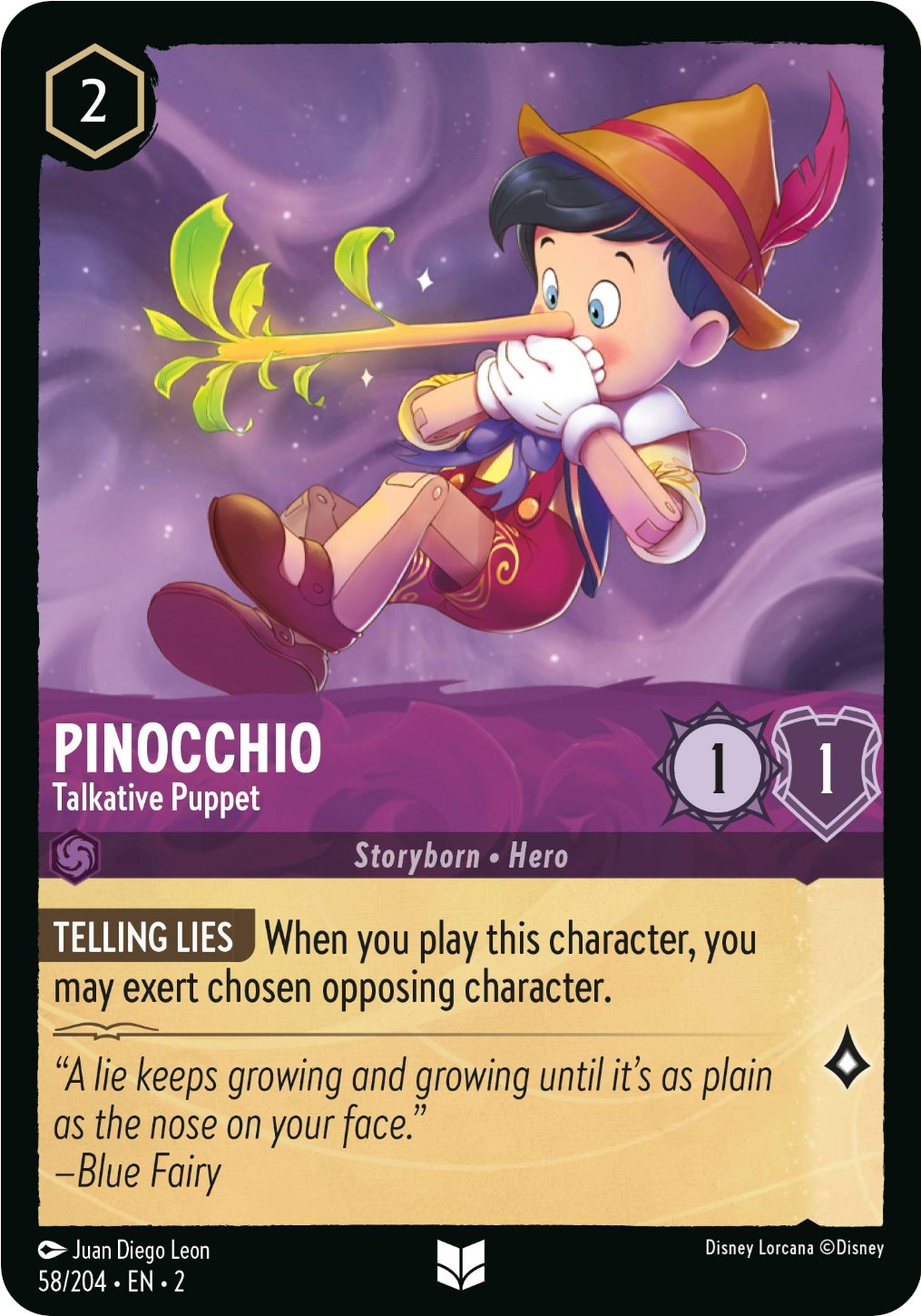 Pinocchio - Talkative Puppet (58/204) [Rise of the Floodborn] | Galaxy Games LLC
