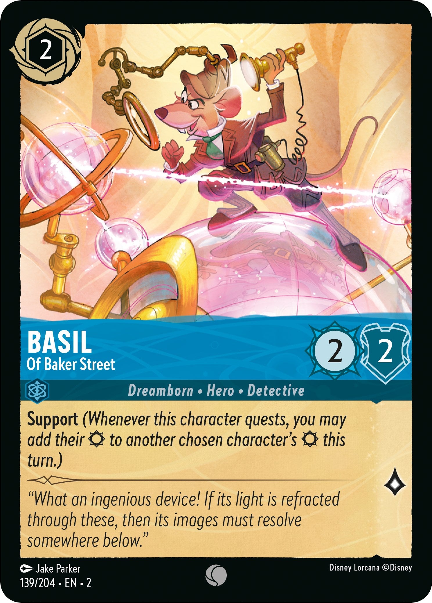 Basil - Of Baker Street (139/204) [Rise of the Floodborn] | Galaxy Games LLC