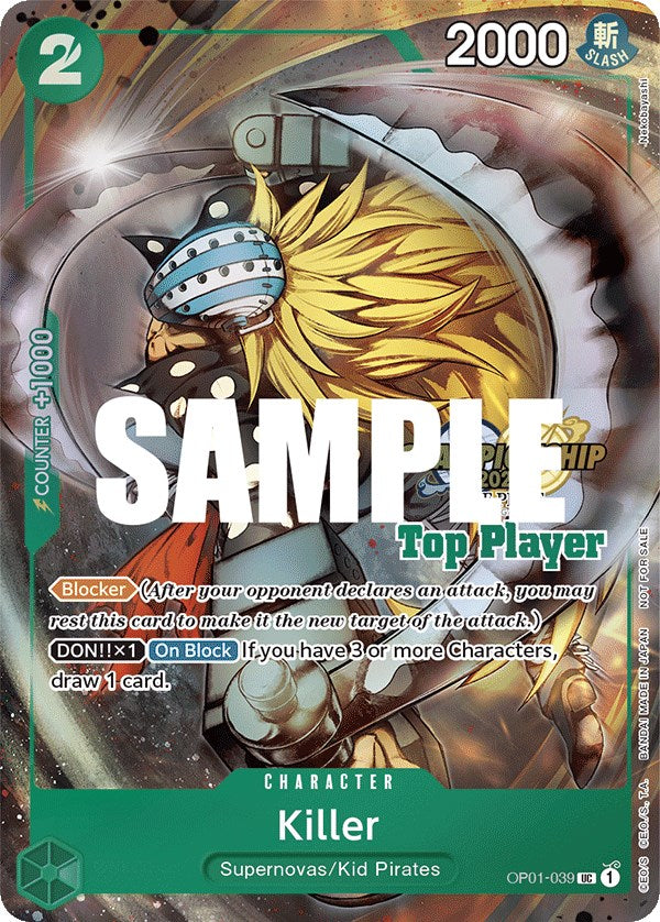 Killer (CS 2023 Top Players Pack) [One Piece Promotion Cards] | Galaxy Games LLC
