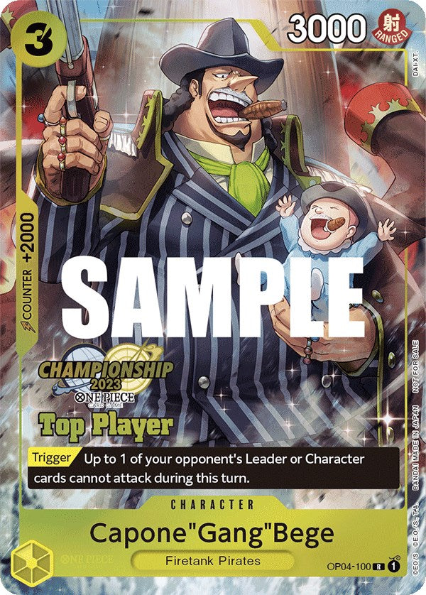 Capone"Gang"Bege (CS 2023 Top Players Pack) [One Piece Promotion Cards] | Galaxy Games LLC
