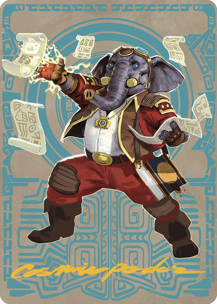 Quintorius Kand Art Card (65/81) (Gold-Stamped Signature) [The Lost Caverns of Ixalan Art Series] | Galaxy Games LLC