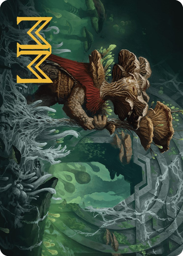 Tendril of the Mycotyrant Art Card (Gold-Stamped Signature) [The Lost Caverns of Ixalan Art Series] | Galaxy Games LLC