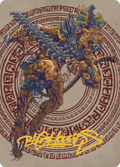 Sovereign Okinec Ahau Art Card (Gold-Stamped Signature) [The Lost Caverns of Ixalan Art Series] | Galaxy Games LLC
