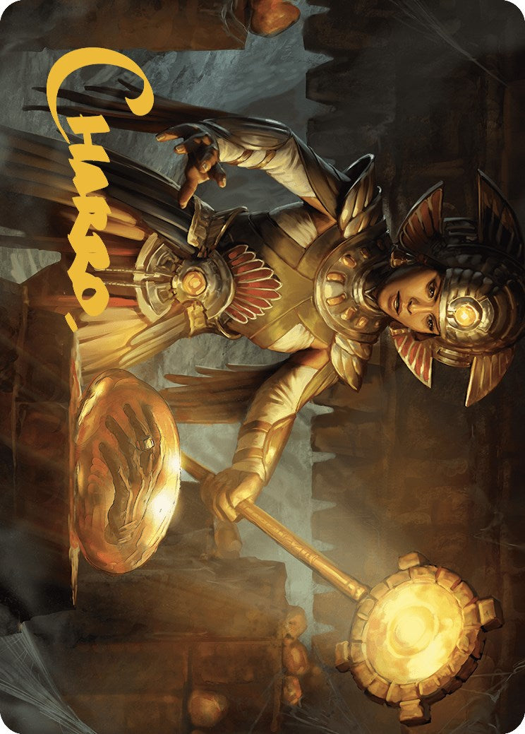 Curator of Sun's Creation Art Card (Gold-Stamped Signature) [The Lost Caverns of Ixalan Art Series] | Galaxy Games LLC