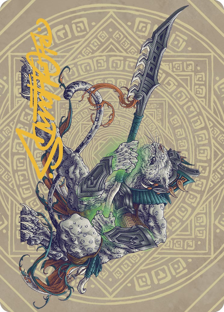 Kutzil, Malamet Exemplar Art Card (Gold-Stamped Signature) [The Lost Caverns of Ixalan Art Series] | Galaxy Games LLC